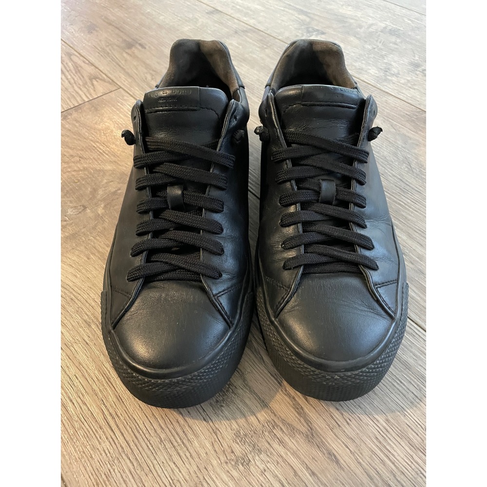 Rag & Bone RB1 Black Leather Lace Up Low Top Sneakers Mens‎ Size 41